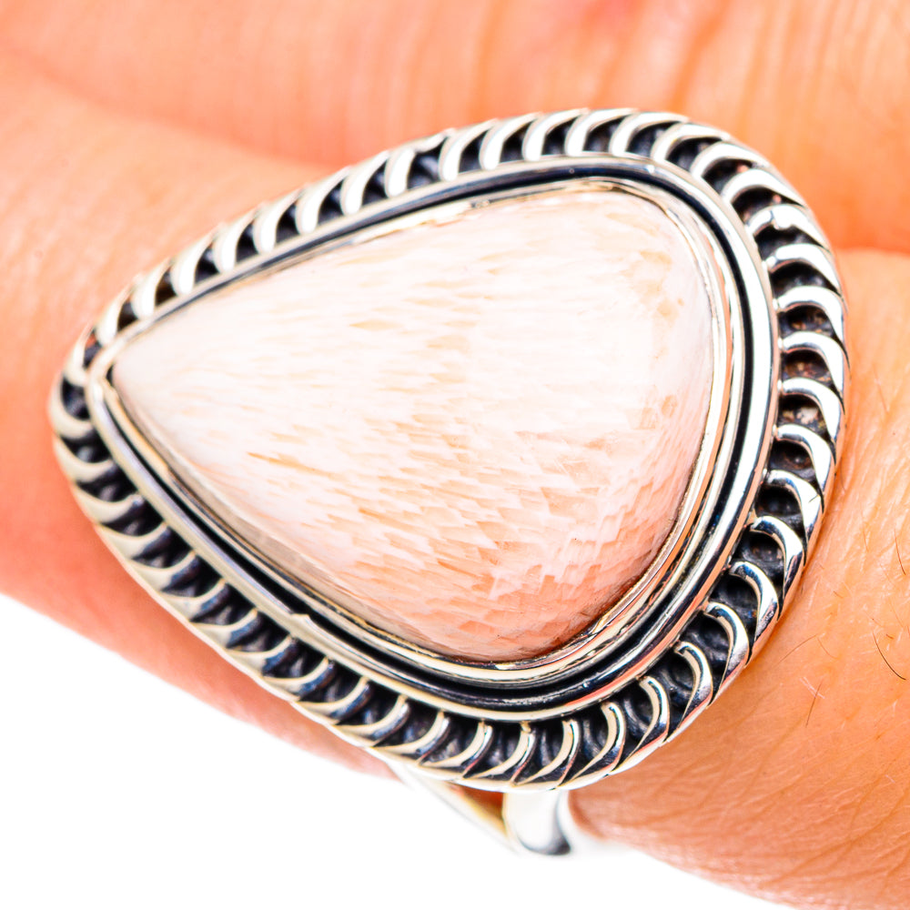 Scolecite Rings handcrafted by Anasilvercos - RING92604