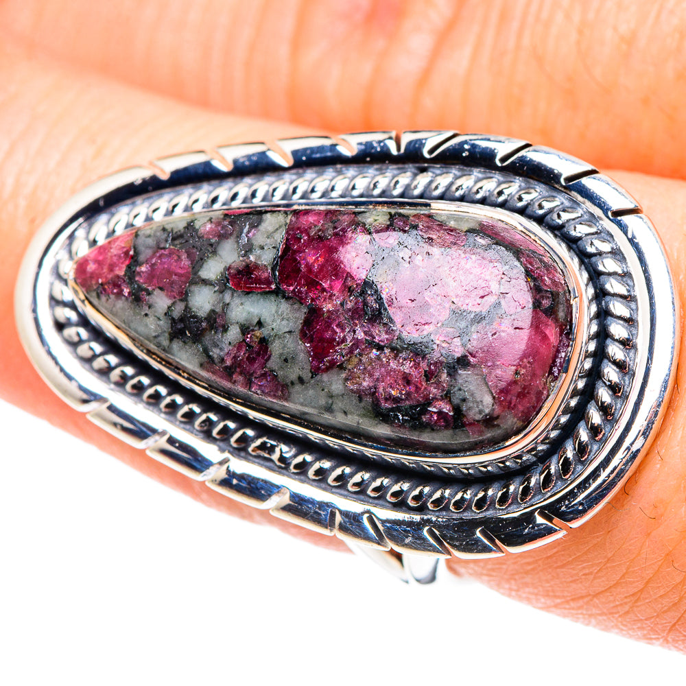 Russian Eudialyte Rings handcrafted by Anasilvercos - RING92608