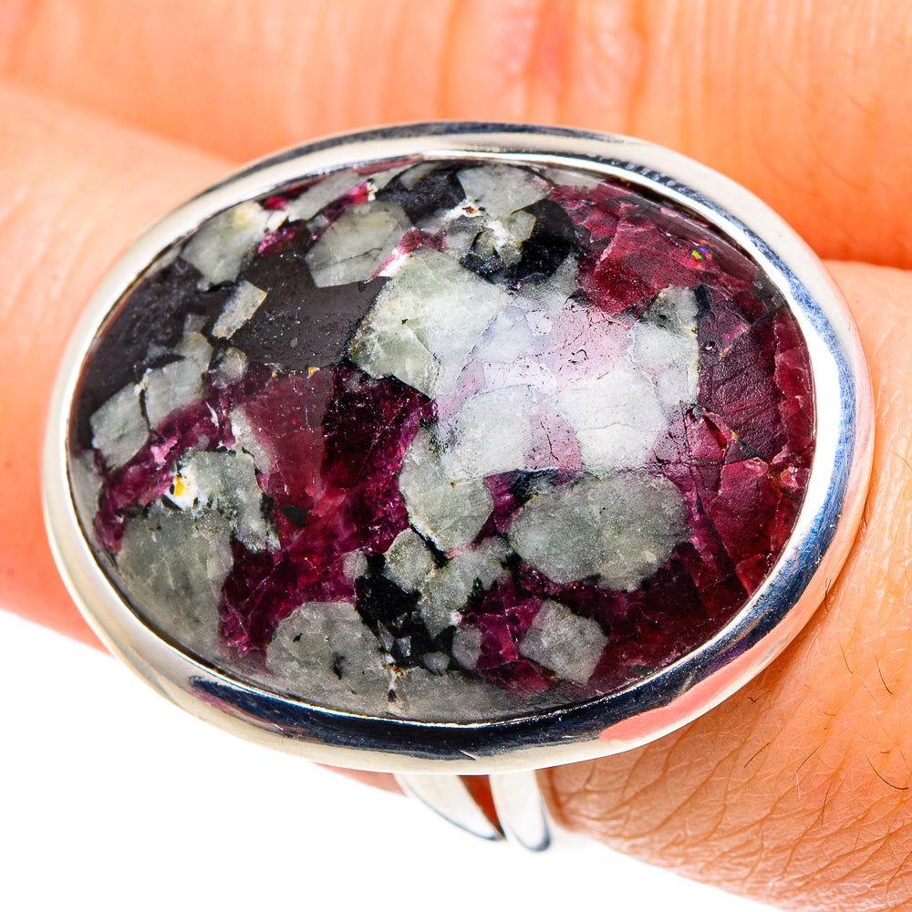 Russian Eudialyte Rings handcrafted by Anasilvercos - RING92609