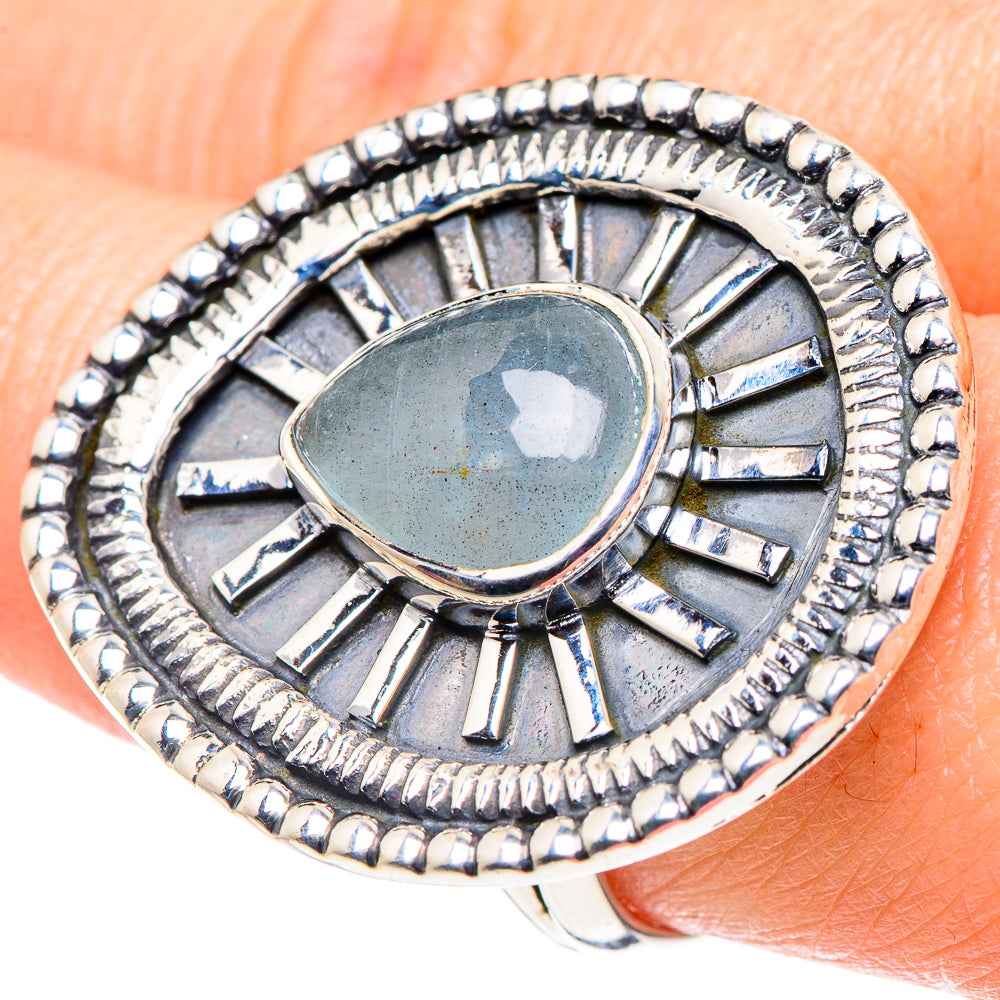 Aquamarine Rings handcrafted by Anasilvercos - RING92621