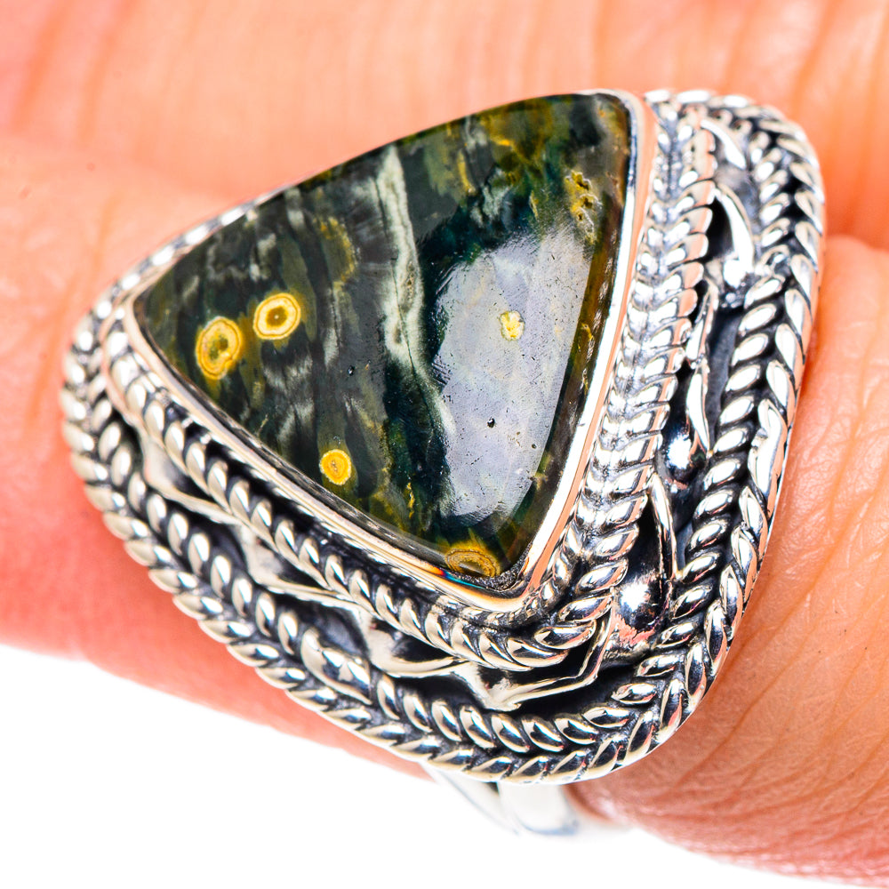 Ocean Jasper Rings handcrafted by Anasilvercos - RING92628