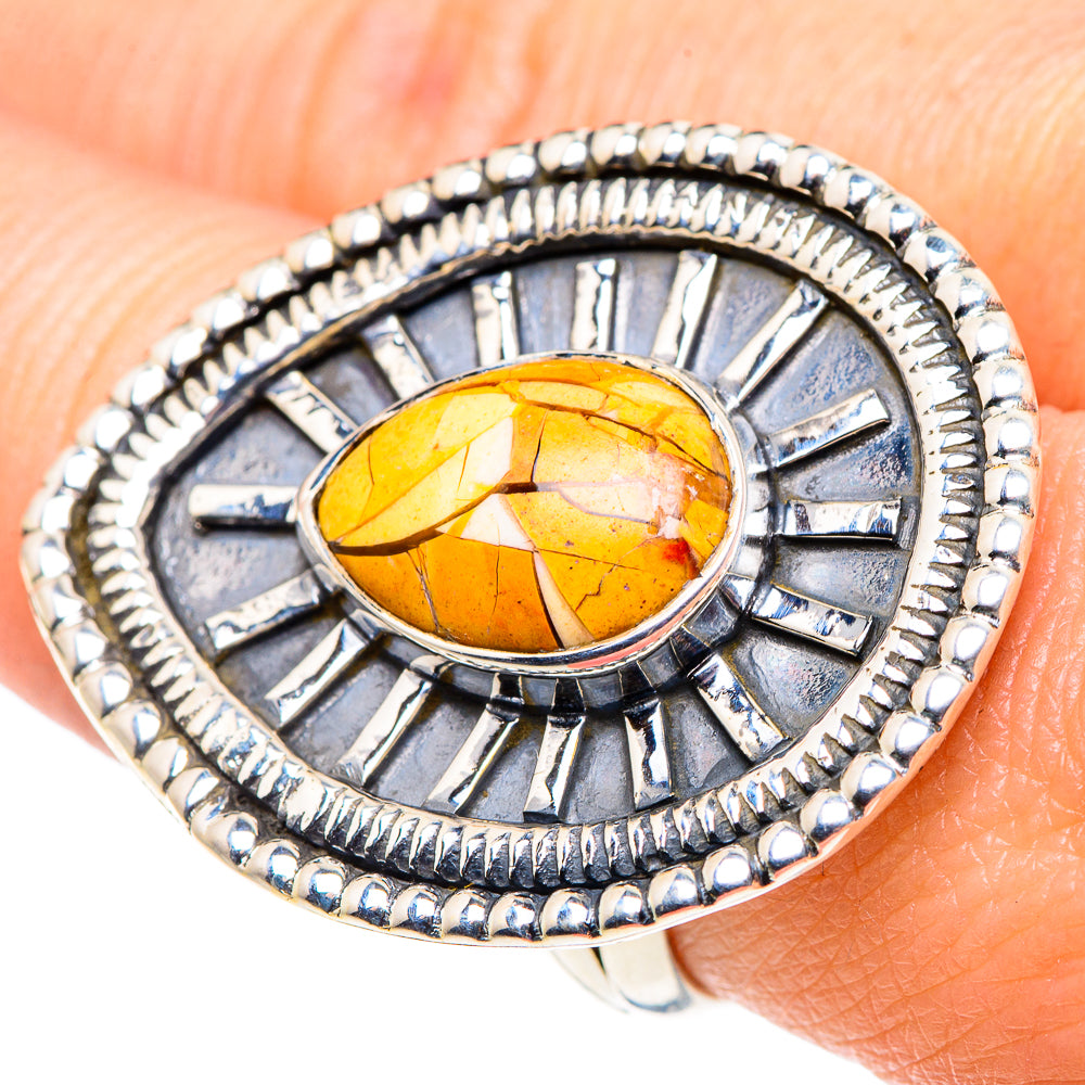 Brecciated Mookaite Rings handcrafted by Anasilvercos - RING92640