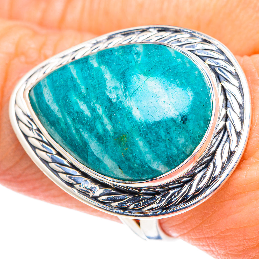 Amazonite Rings handcrafted by Anasilvercos - RING92663