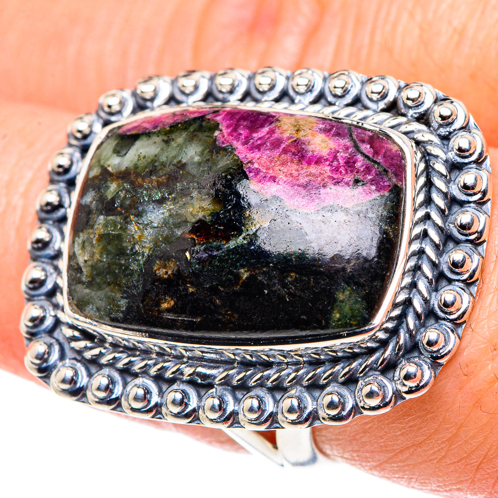 Russian Eudialyte Rings handcrafted by Anasilvercos - RING92676