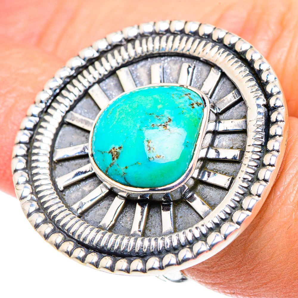 Tibetan Turquoise Rings handcrafted by Anasilvercos - RING92699
