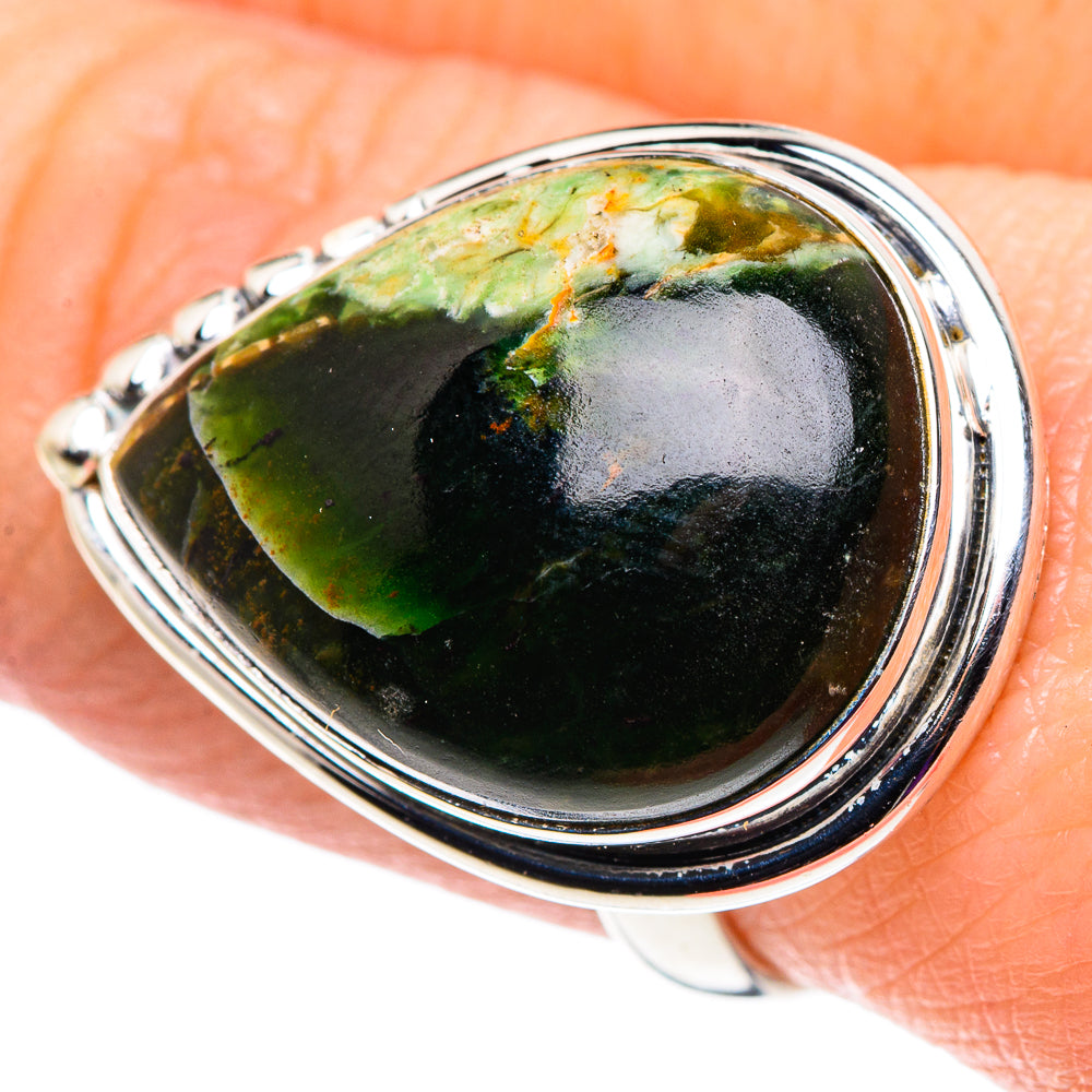 Australian Green Opal Rings handcrafted by Anasilvercos - RING92701