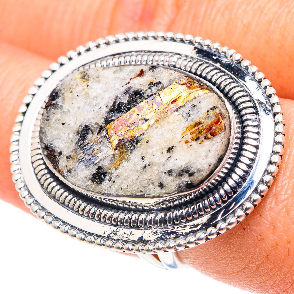 Astrophyllite Rings handcrafted by Anasilvercos - RING92703