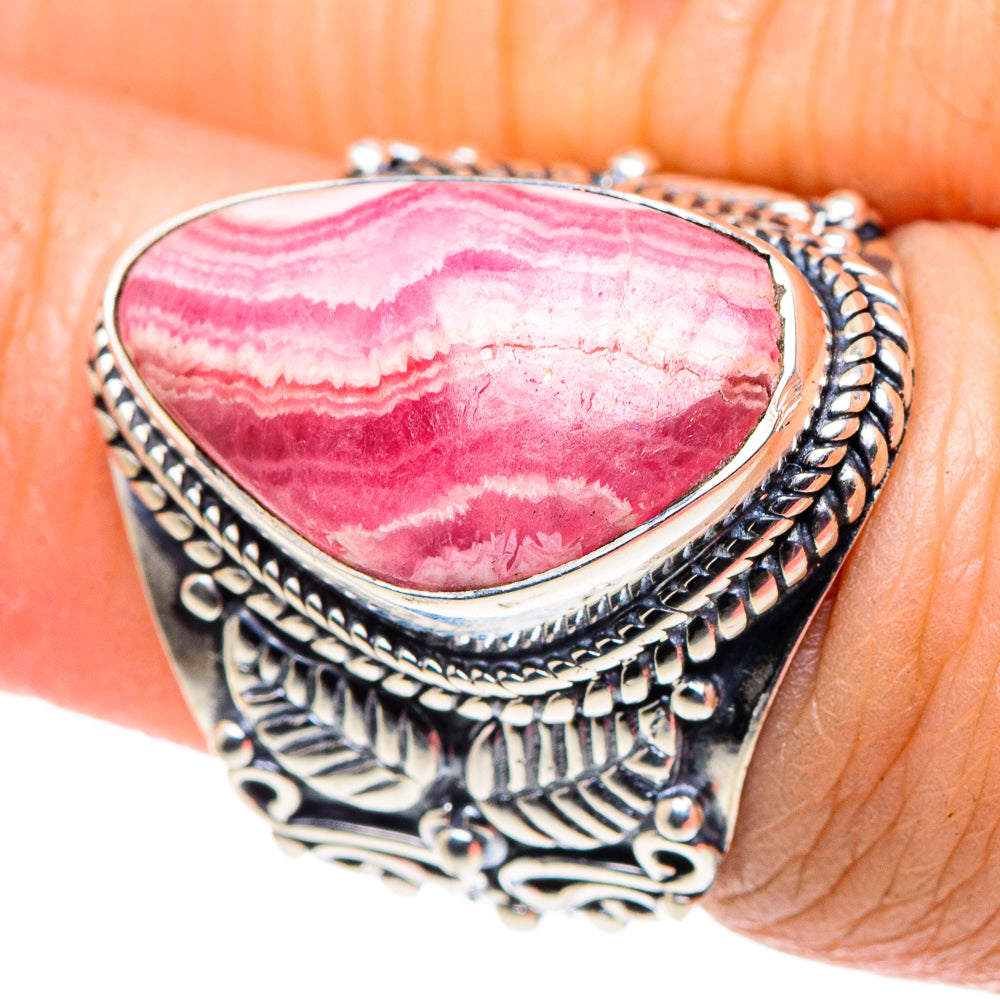 Rhodochrosite Rings handcrafted by Anasilvercos - RING92709