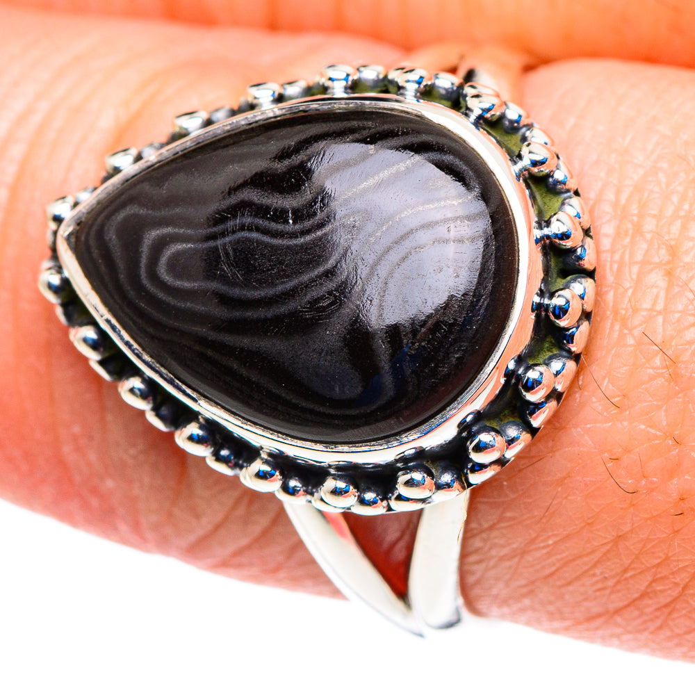 Psilomelane Rings handcrafted by Anasilvercos - RING92762