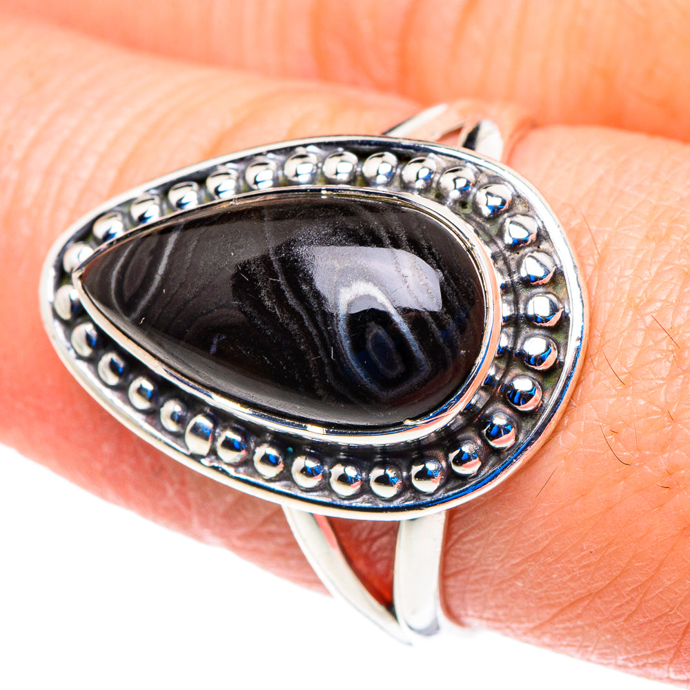 Psilomelane Rings handcrafted by Anasilvercos - RING92763