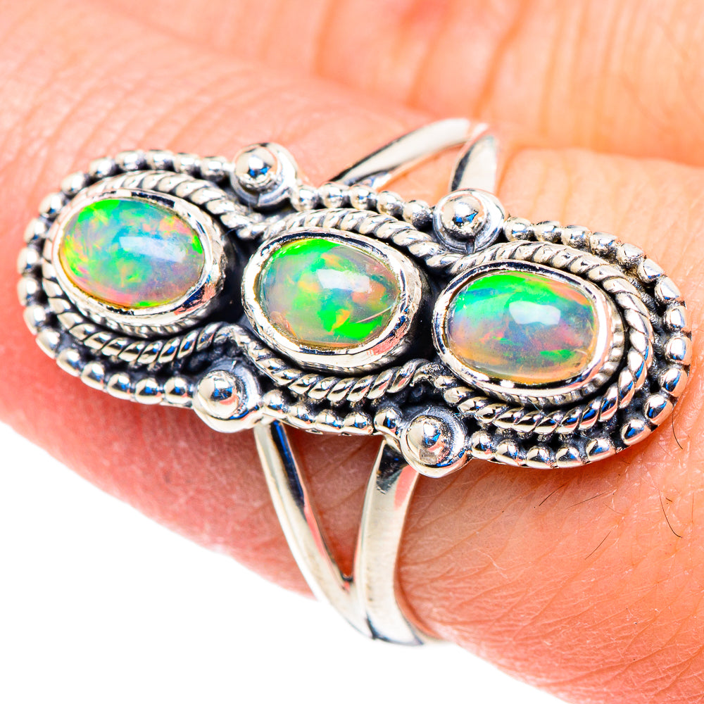 Ethiopian Opal Rings handcrafted by Anasilvercos - RING92767