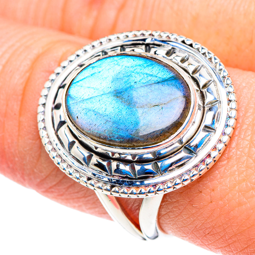 Labradorite Rings handcrafted by Anasilvercos - RING92772