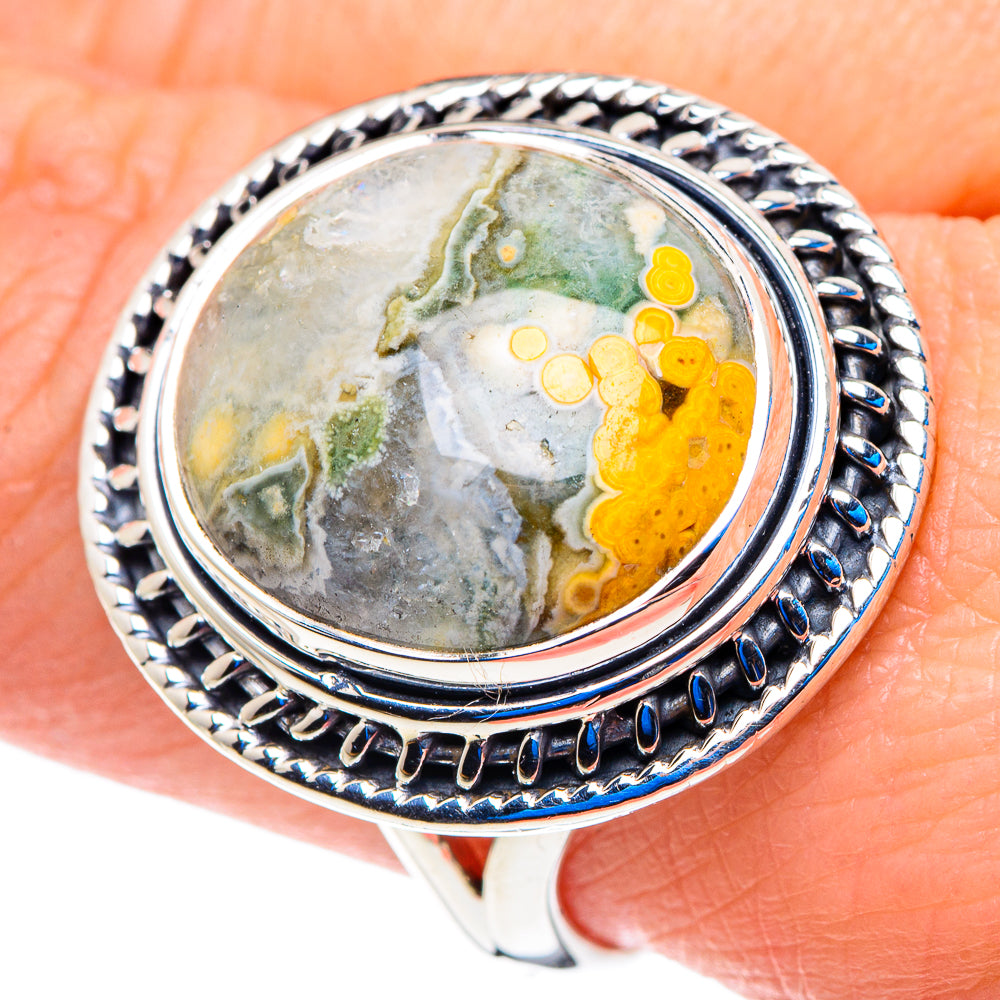 Ocean Jasper Rings handcrafted by Anasilvercos - RING92775