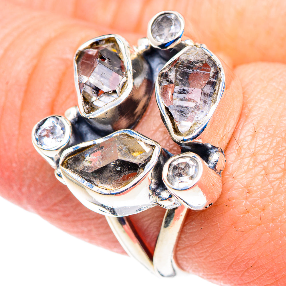 Herkimer Diamond Rings handcrafted by Anasilvercos - RING92785