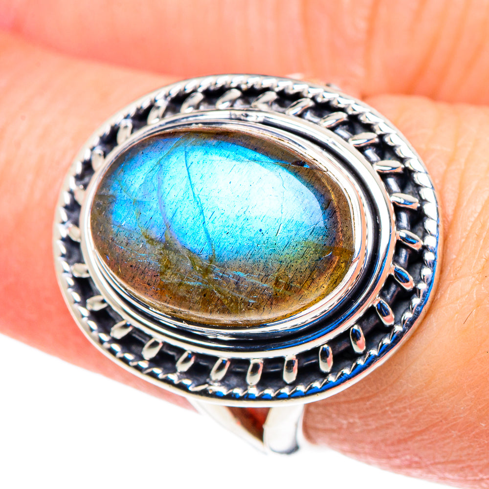 Labradorite Rings handcrafted by Anasilvercos - RING92789