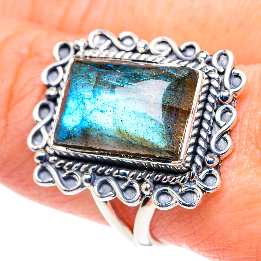 Labradorite Rings handcrafted by Anasilvercos - RING92790