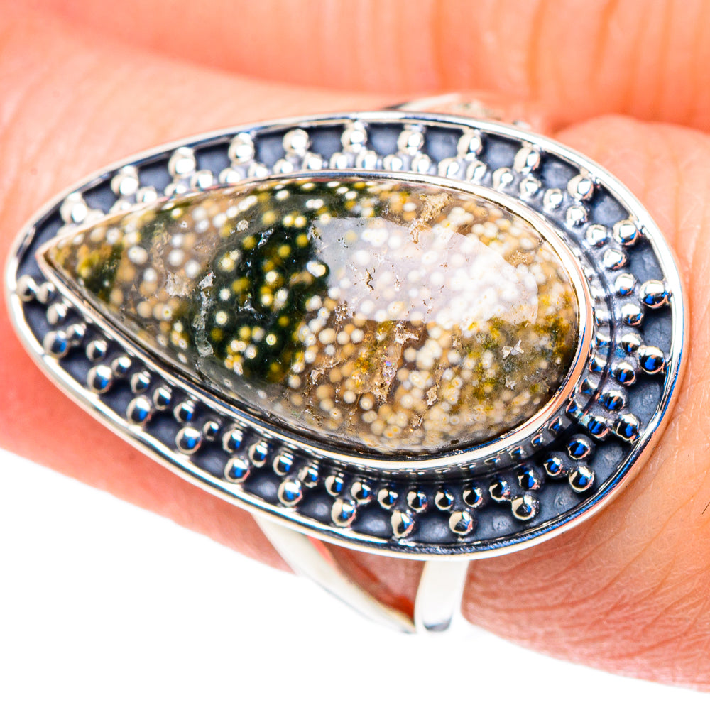 Ocean Jasper Rings handcrafted by Anasilvercos - RING92792