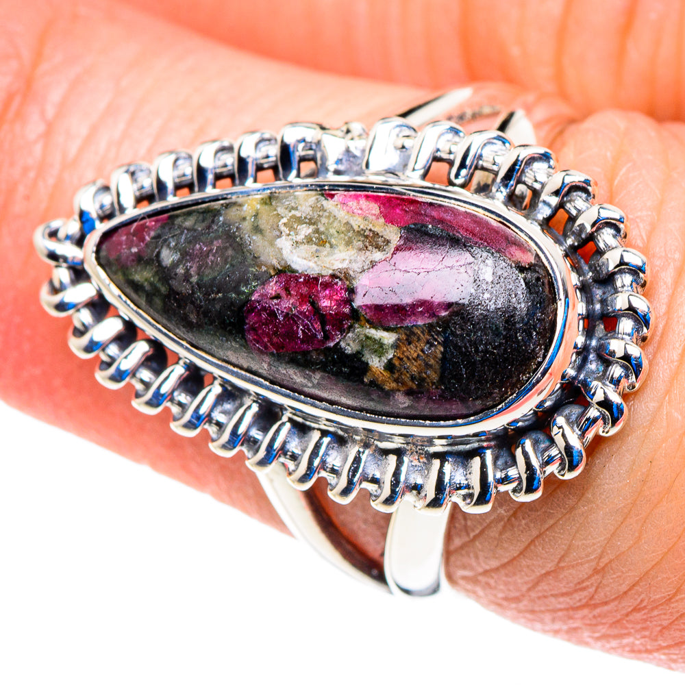 Russian Eudialyte Rings handcrafted by Anasilvercos - RING92799