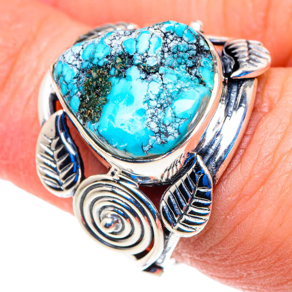 Tibetan Turquoise Rings handcrafted by Anasilvercos - RING92845