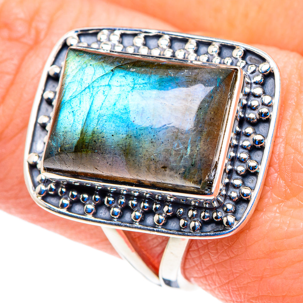 Labradorite Rings handcrafted by Anasilvercos - RING92849