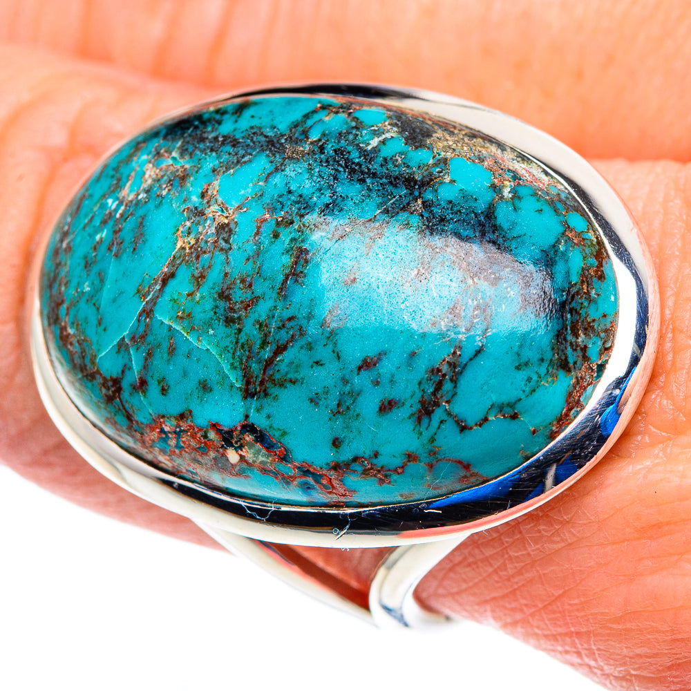 Tibetan Turquoise Rings handcrafted by Anasilvercos - RING92897