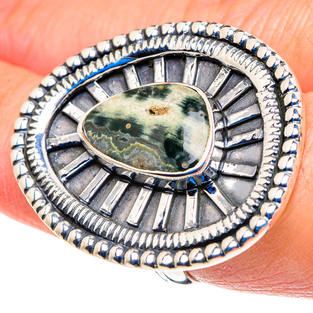 Ocean Jasper Rings handcrafted by Anasilvercos - RING92899