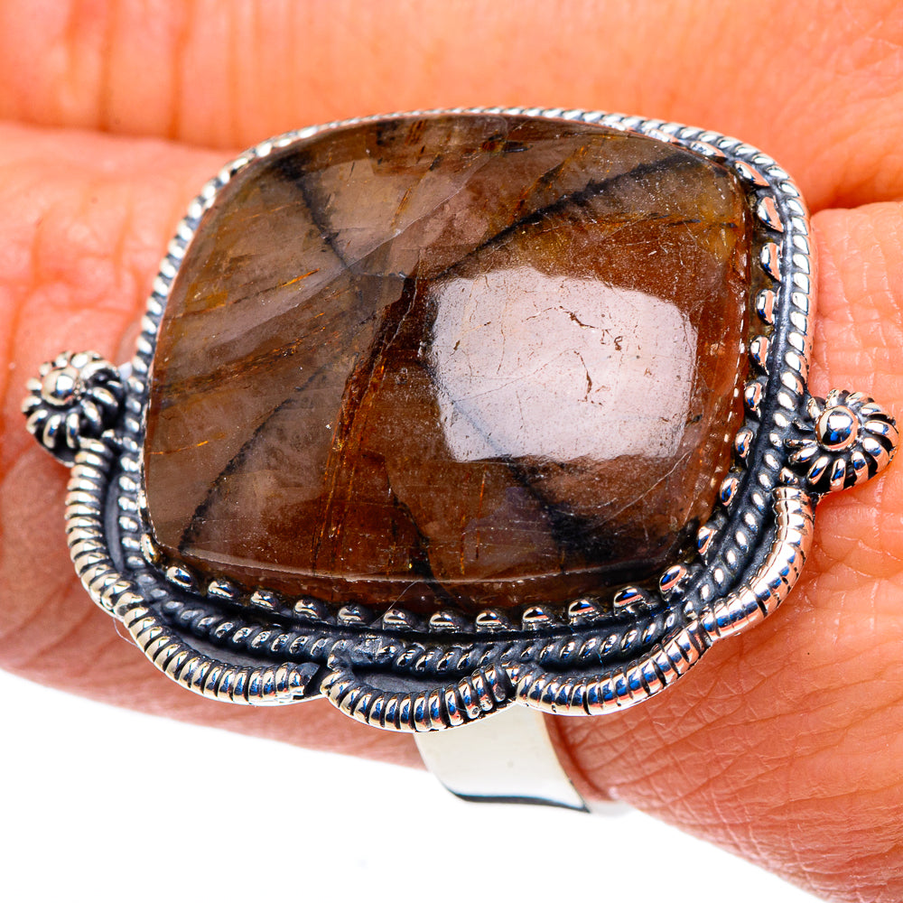 Chiastolite Rings handcrafted by Anasilvercos - RING92902