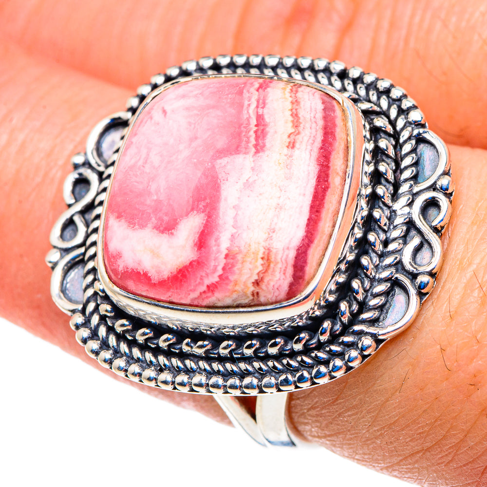 Rhodochrosite Rings handcrafted by Anasilvercos - RING92909