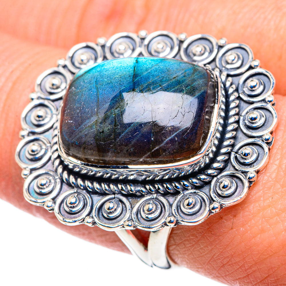 Labradorite Rings handcrafted by Anasilvercos - RING92923