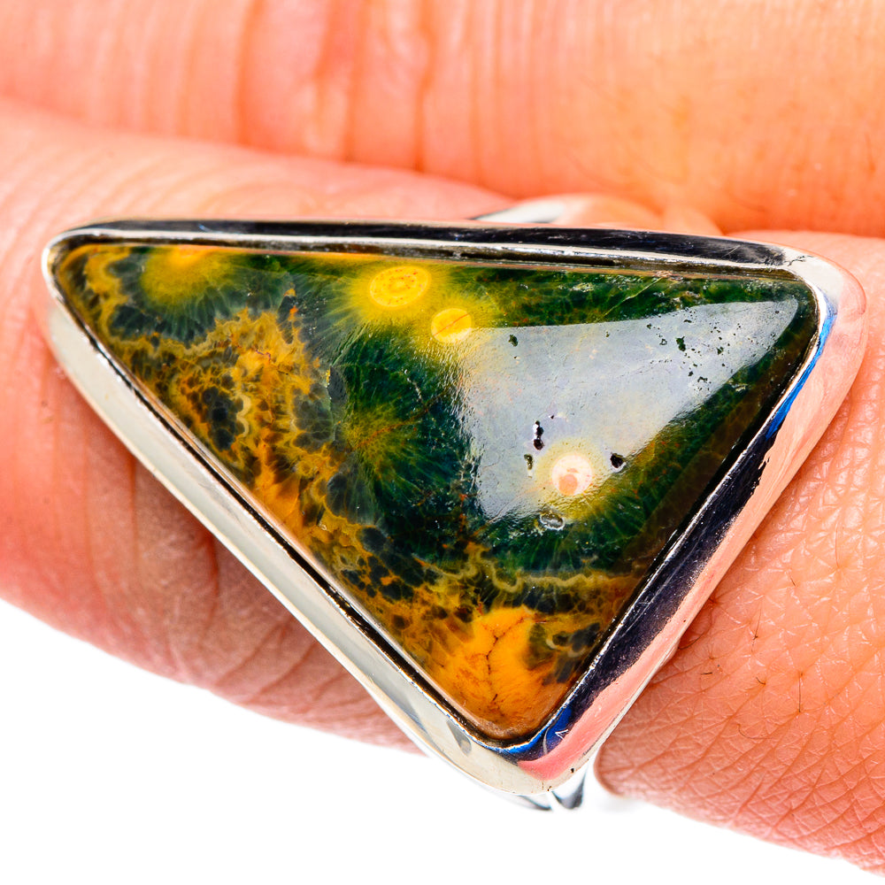 Ocean Jasper Rings handcrafted by Anasilvercos - RING92926