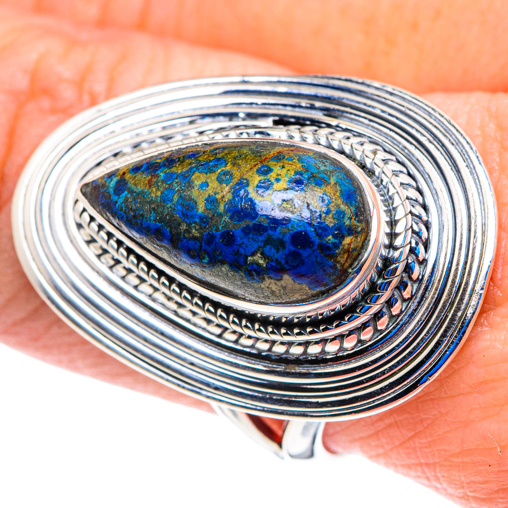 Azurite Rings handcrafted by Anasilvercos - RING92944