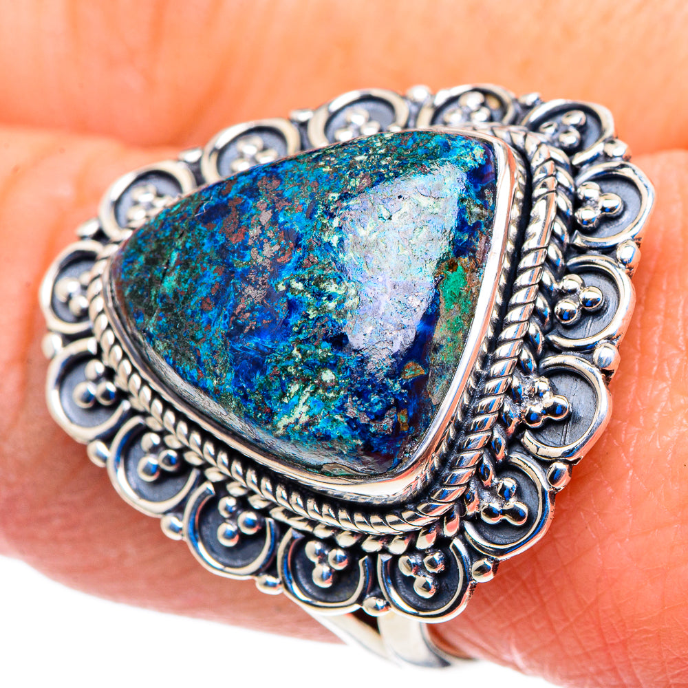 Azurite Rings handcrafted by Anasilvercos - RING92945