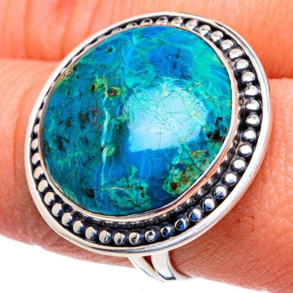 Chrysocolla Rings handcrafted by Anasilvercos - RING92949