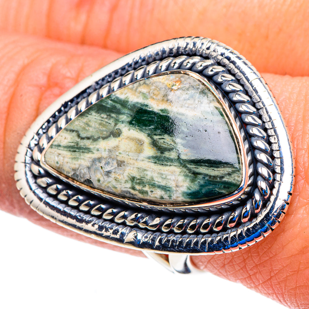 Ocean Jasper Rings handcrafted by Anasilvercos - RING92950
