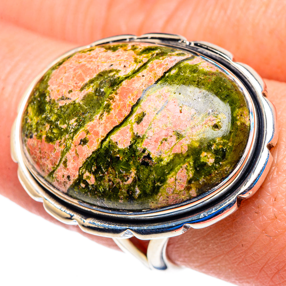 Unakite Rings handcrafted by Anasilvercos - RING92951