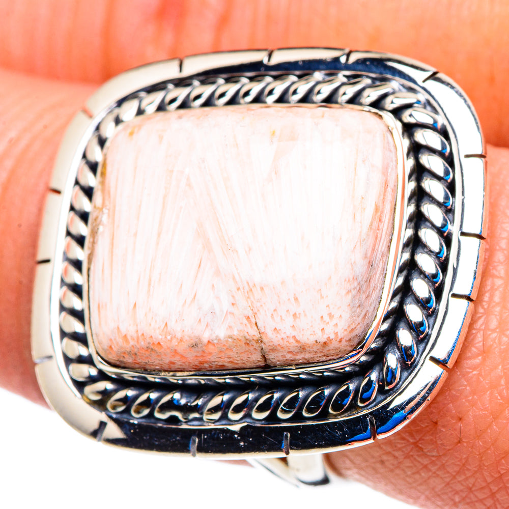 Scolecite Rings handcrafted by Anasilvercos - RING92957