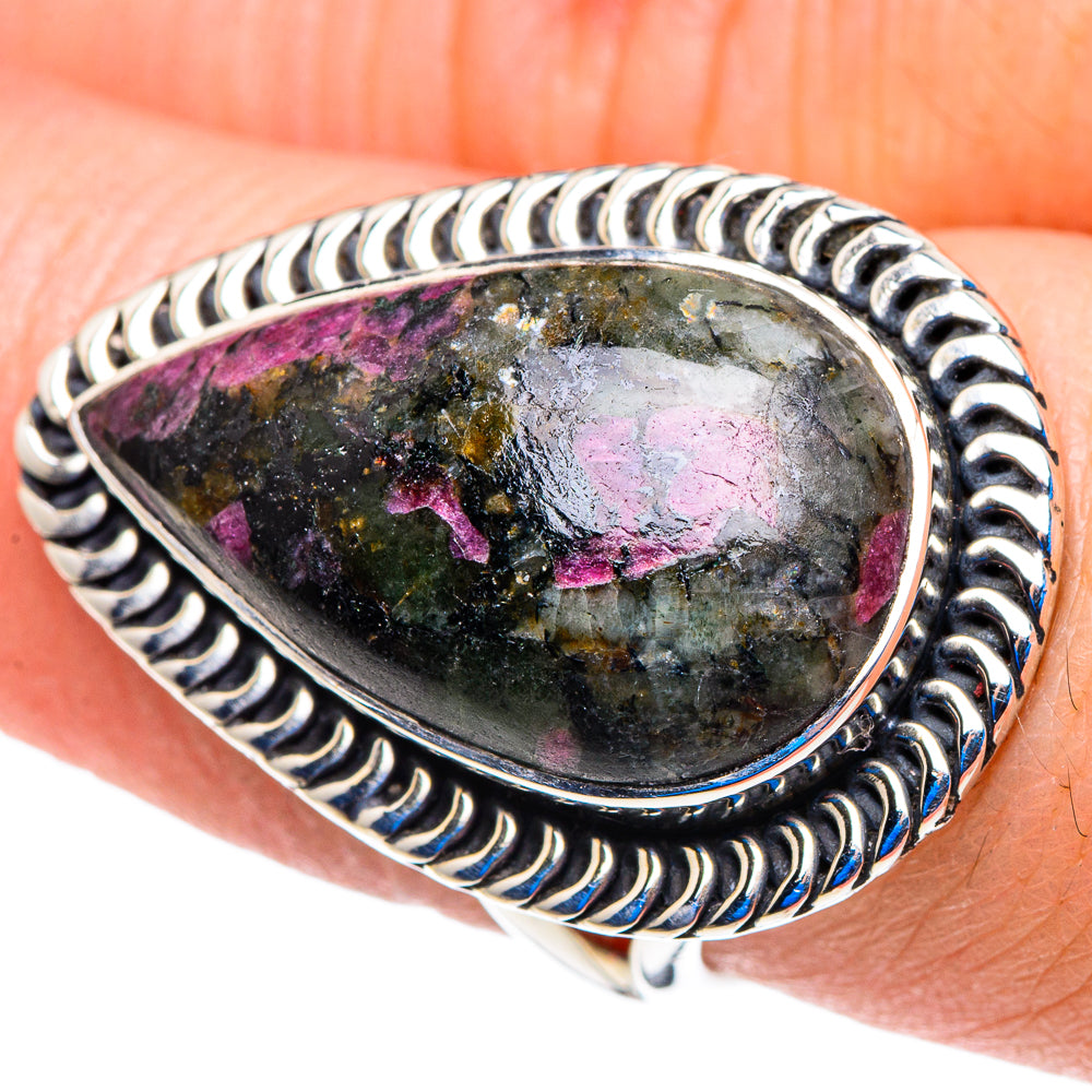 Russian Eudialyte Rings handcrafted by Anasilvercos - RING92958