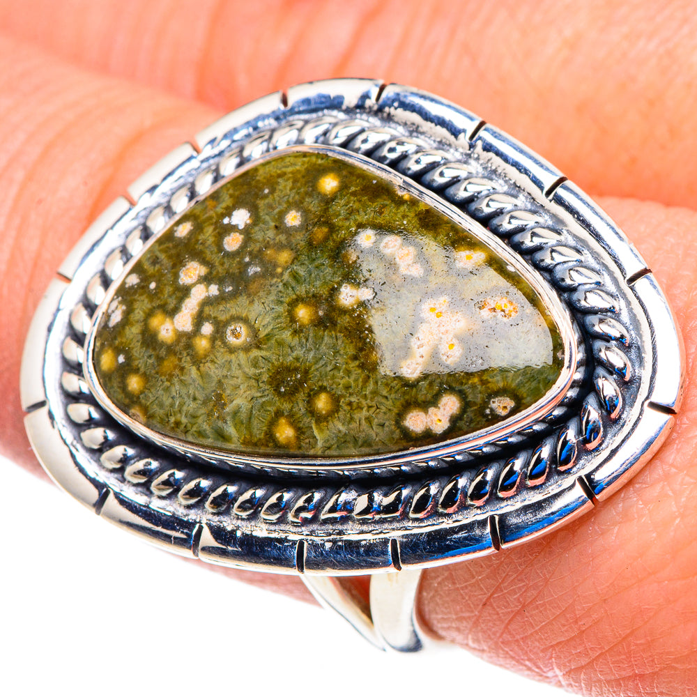 Ocean Jasper Rings handcrafted by Anasilvercos - RING92970