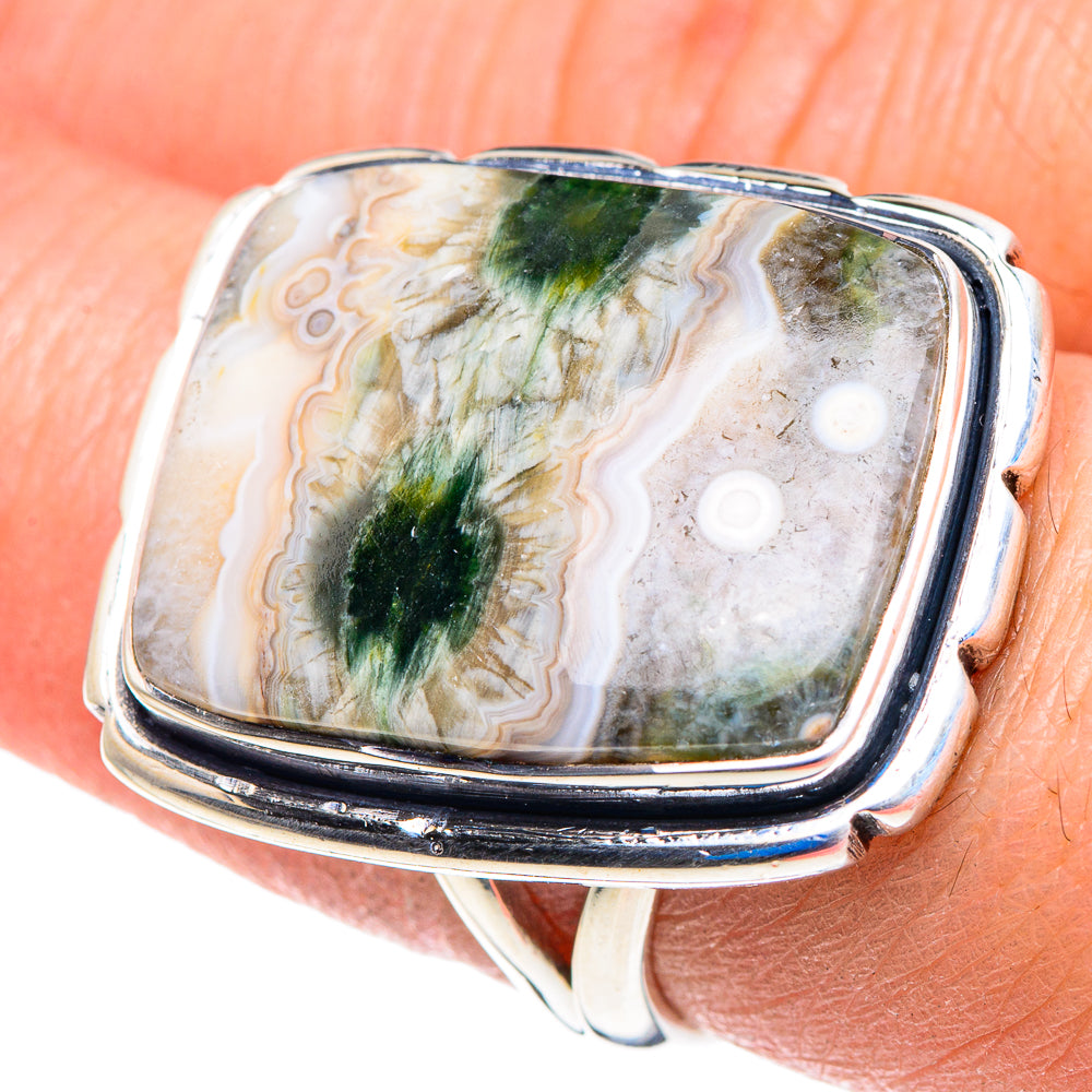 Ocean Jasper Rings handcrafted by Anasilvercos - RING92971