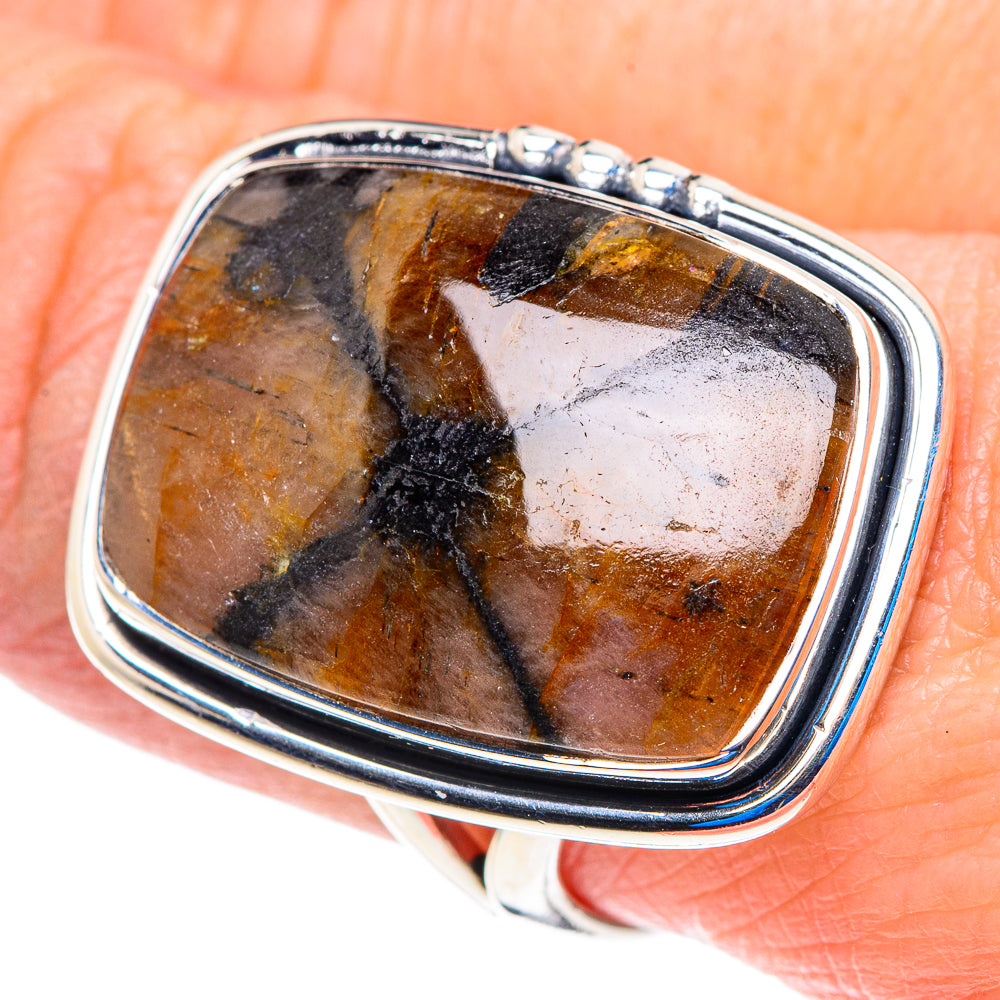 Chiastolite Rings handcrafted by Anasilvercos - RING92973