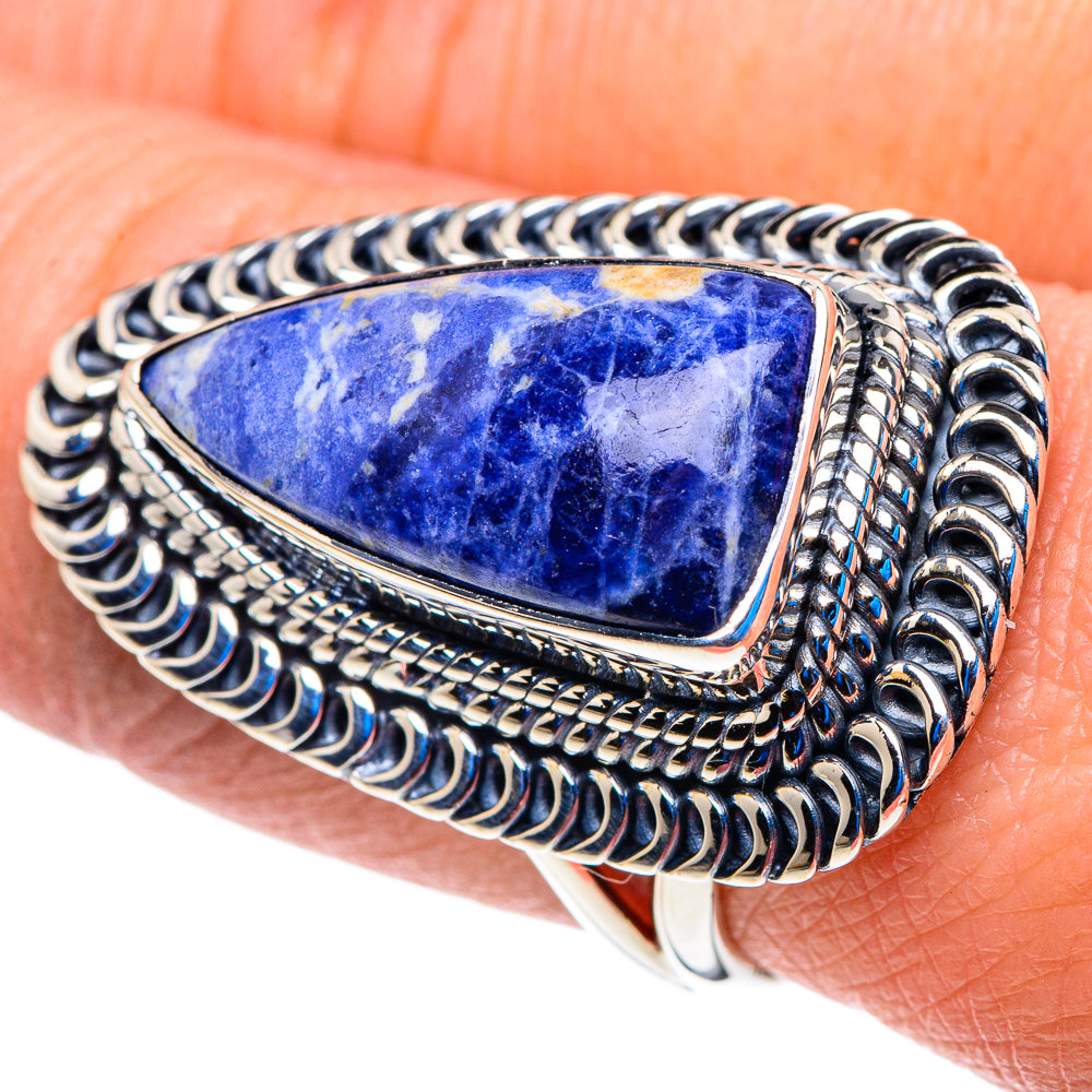 Sodalite Rings handcrafted by Anasilvercos - RING92984