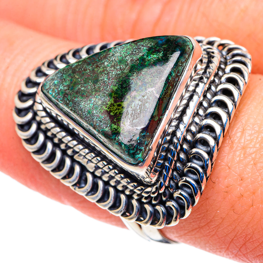 Chrysocolla Rings handcrafted by Anasilvercos - RING92989