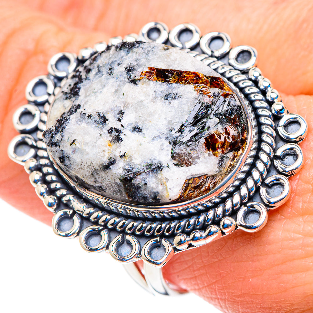 Astrophyllite Rings handcrafted by Anasilvercos - RING92991