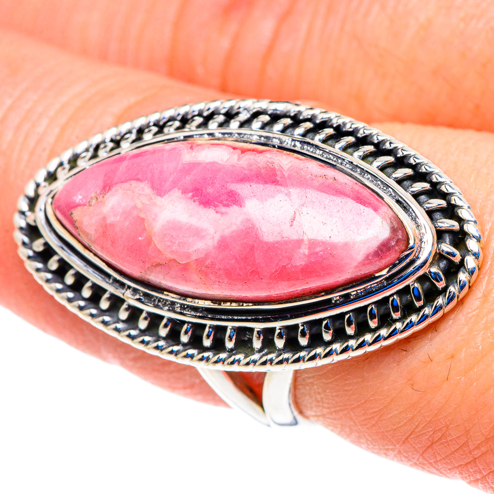 Rhodochrosite Rings handcrafted by Anasilvercos - RING92996