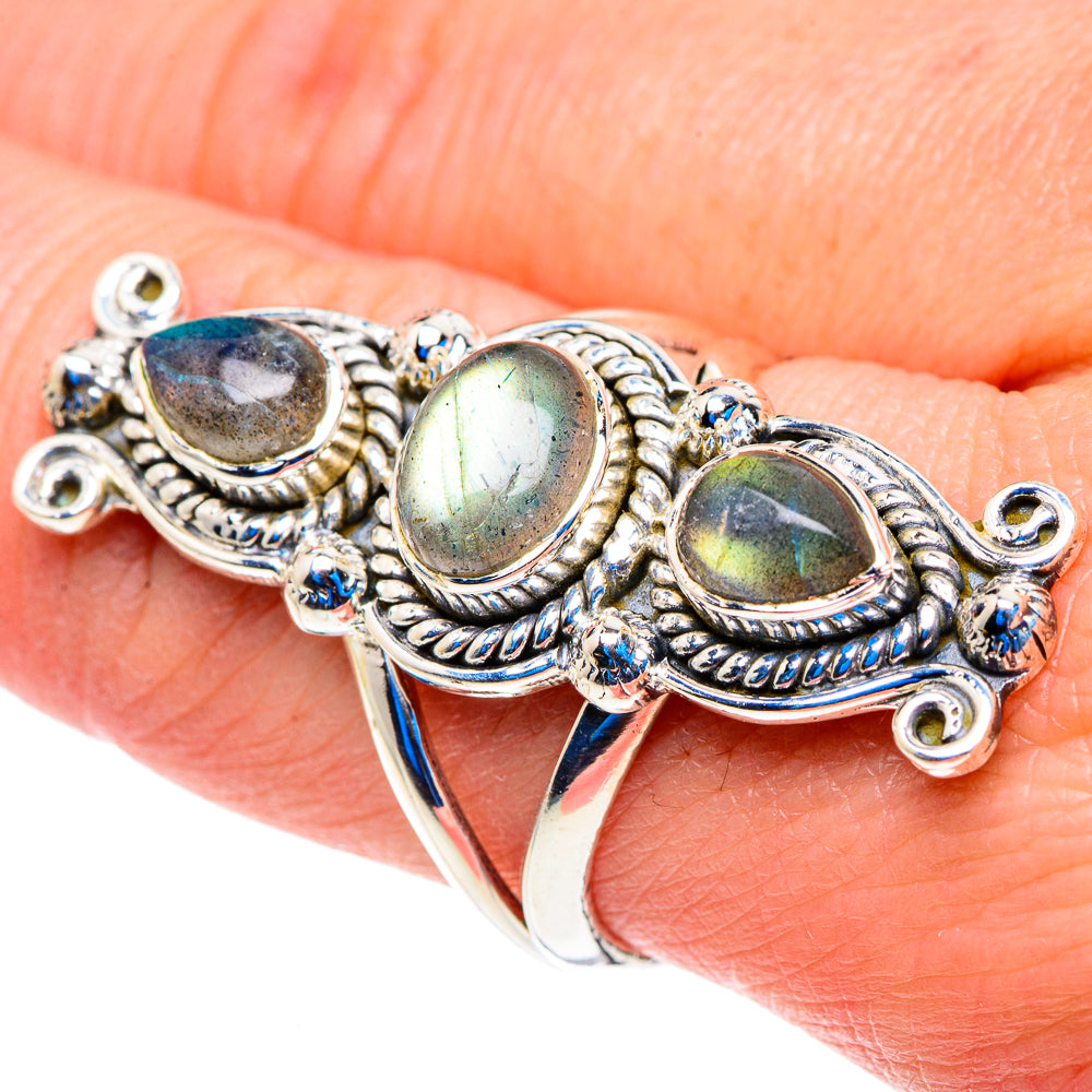 Labradorite Rings handcrafted by Anasilvercos - RING93005