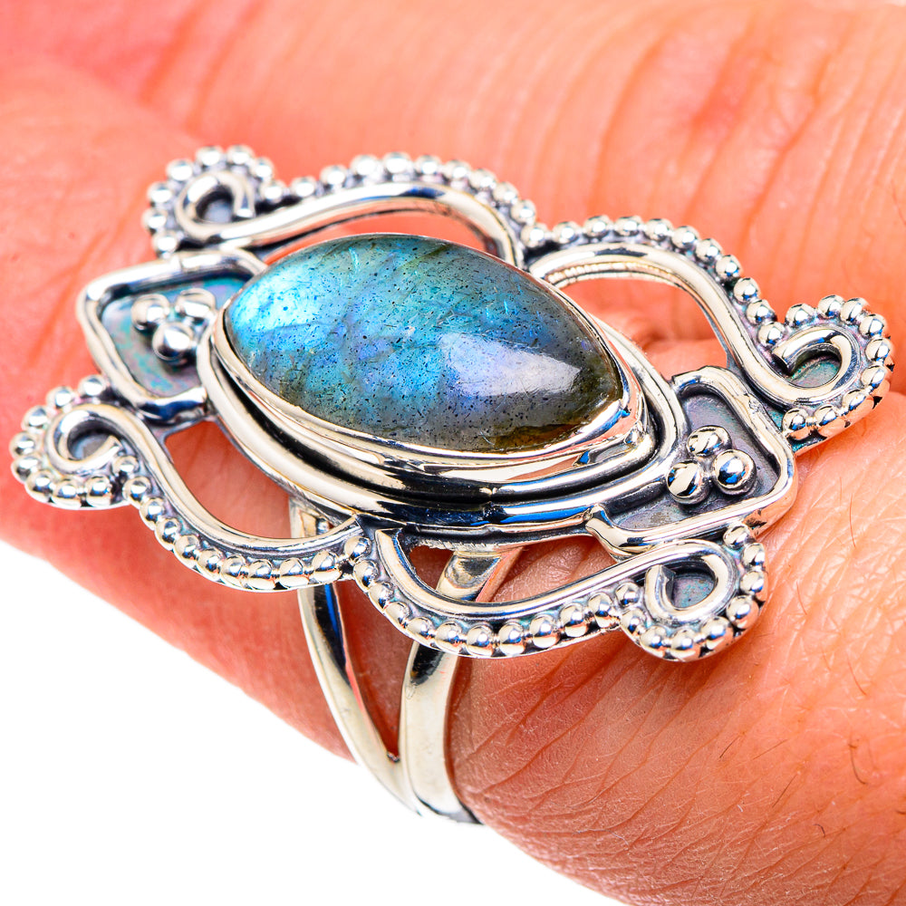 Labradorite Rings handcrafted by Anasilvercos - RING93016