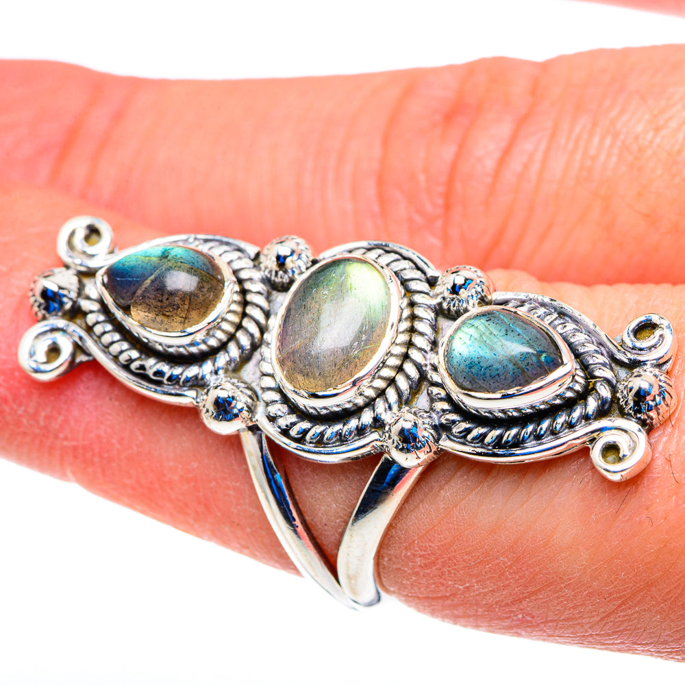 Labradorite Rings handcrafted by Anasilvercos - RING93017