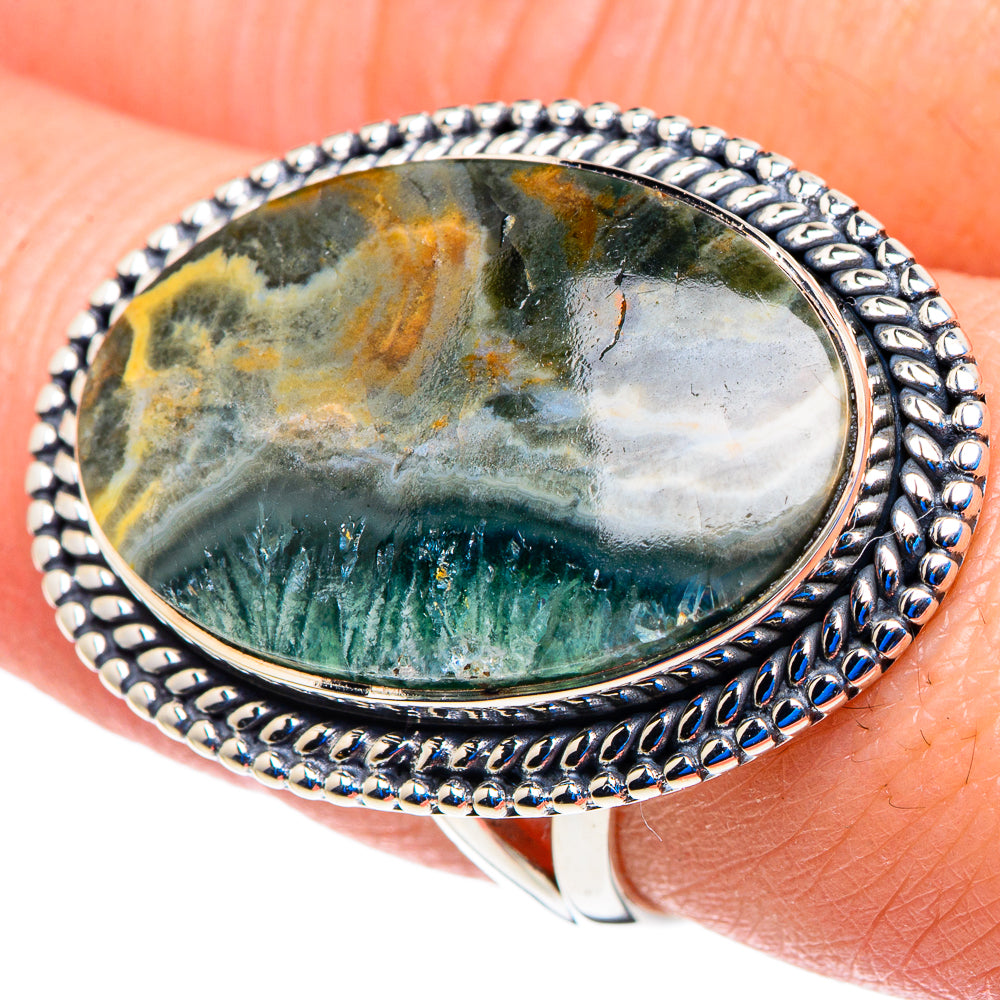 Ocean Jasper Rings handcrafted by Anasilvercos - RING93018