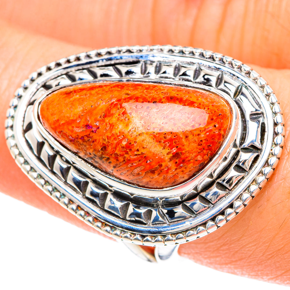 Sponge Coral Rings handcrafted by Anasilvercos - RING93030
