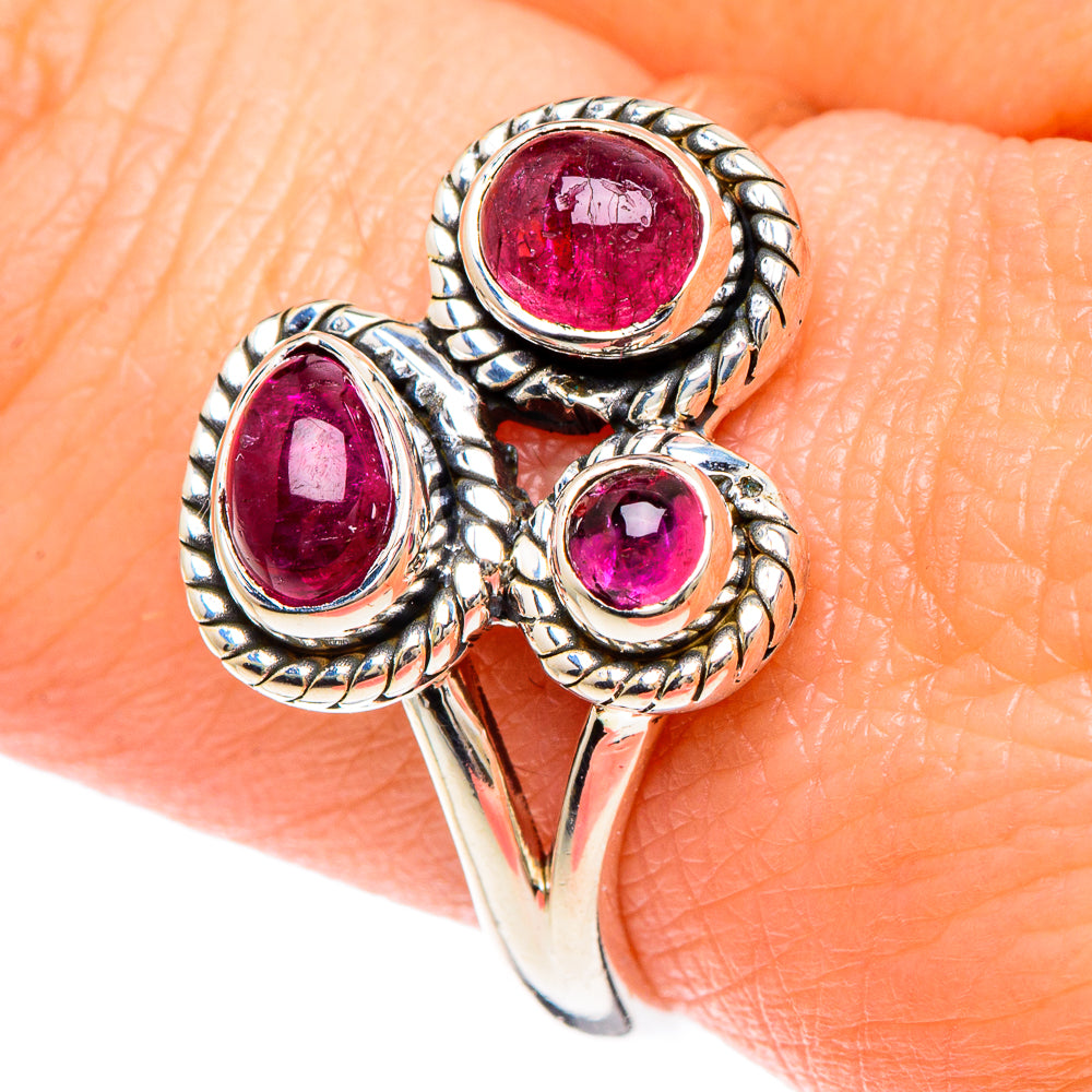 Pink Tourmaline Rings handcrafted by Anasilvercos - RING93031